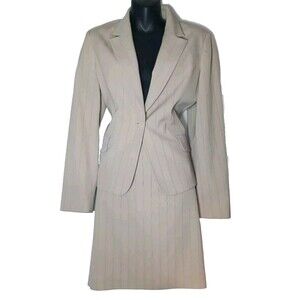 Petite Sophisticat Women's Blazer & Skirt Meaching Set Suit Buttery Yellow SZ12P